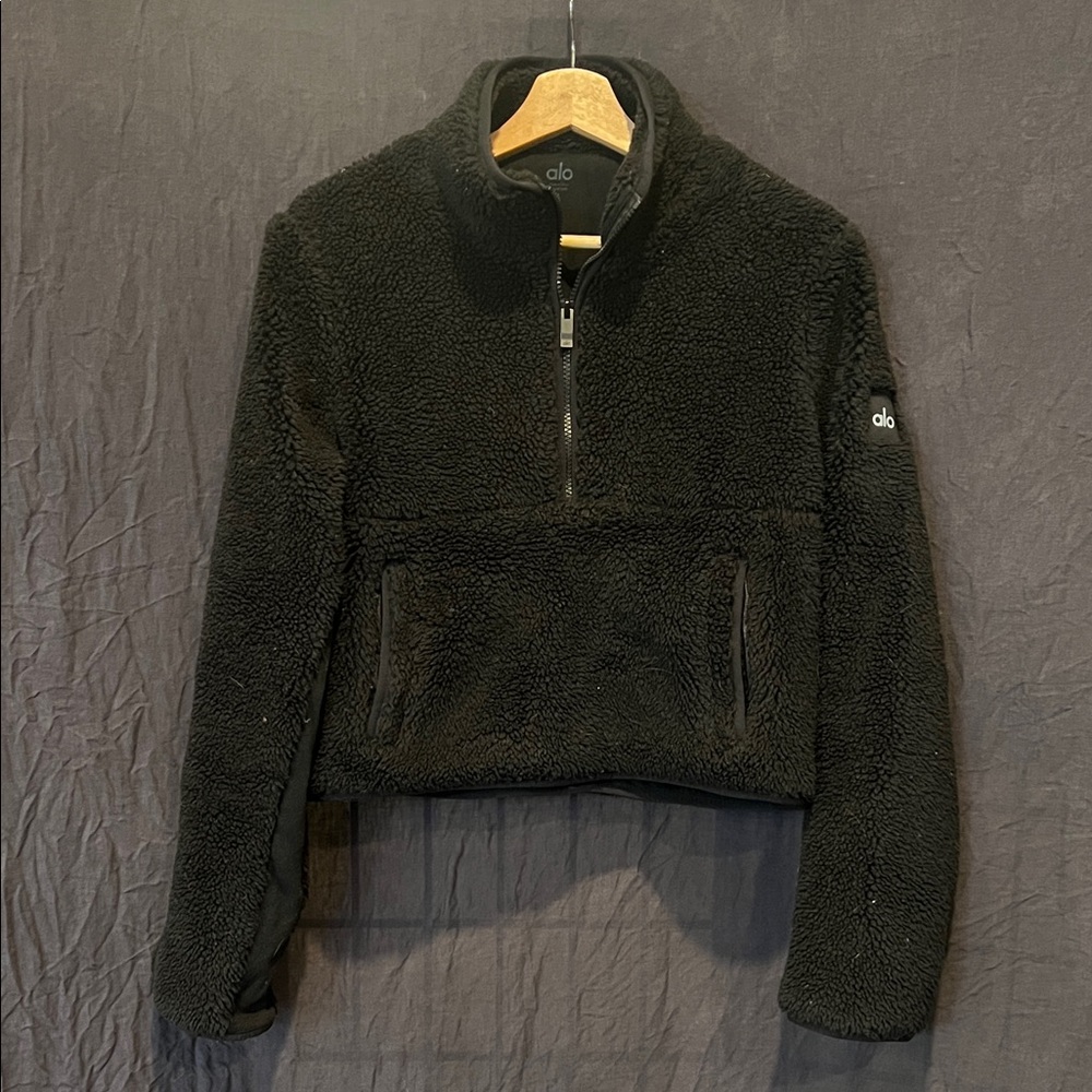 ALO Yoga Black Sherpa Jacket